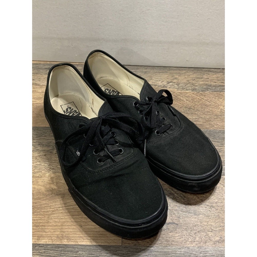 Men's Size 13 ~ Vans Authentic Classic Low Shoes Black on Black